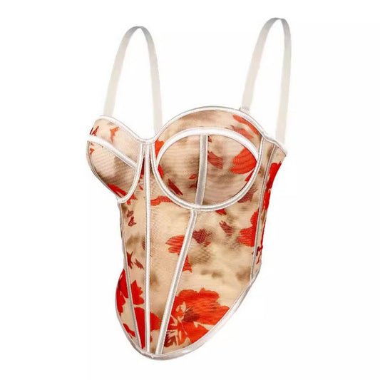 CAMOUFLAGE PRINT SEXY INNER HERRINGBONE BRA_CWMM4137