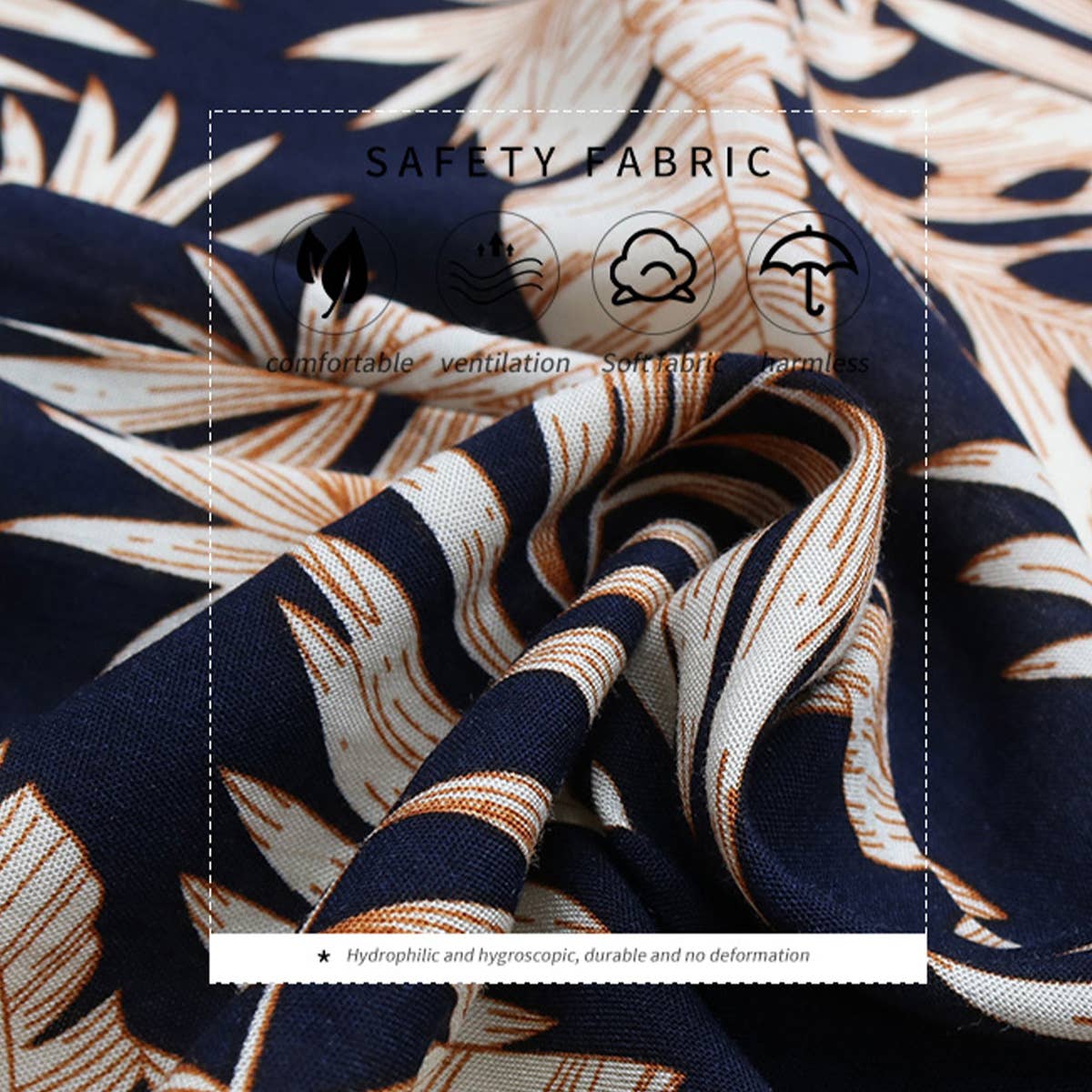 V-neck print irregular dress