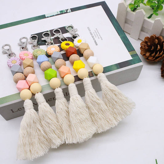 2024 NEW CUTE FLOWER TASSEL PENDANT KEYCHAIN_CWMM1570