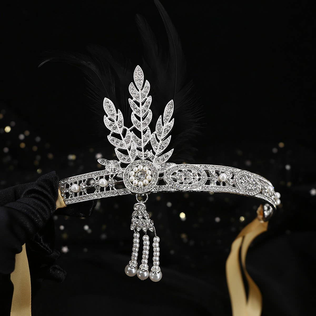 GATSBY JEWELRY CROWN SAME STYLE BRIDAL HEADDRESS
