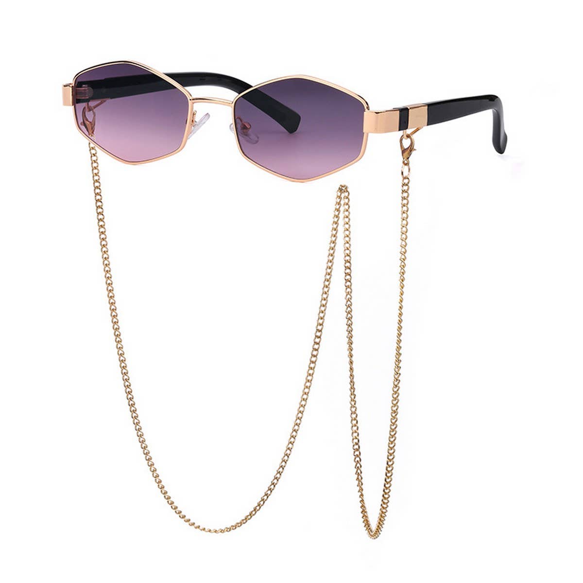 FASHION CHAIN IRREGULAR FRAME SUNGLASSES_CWASG0609