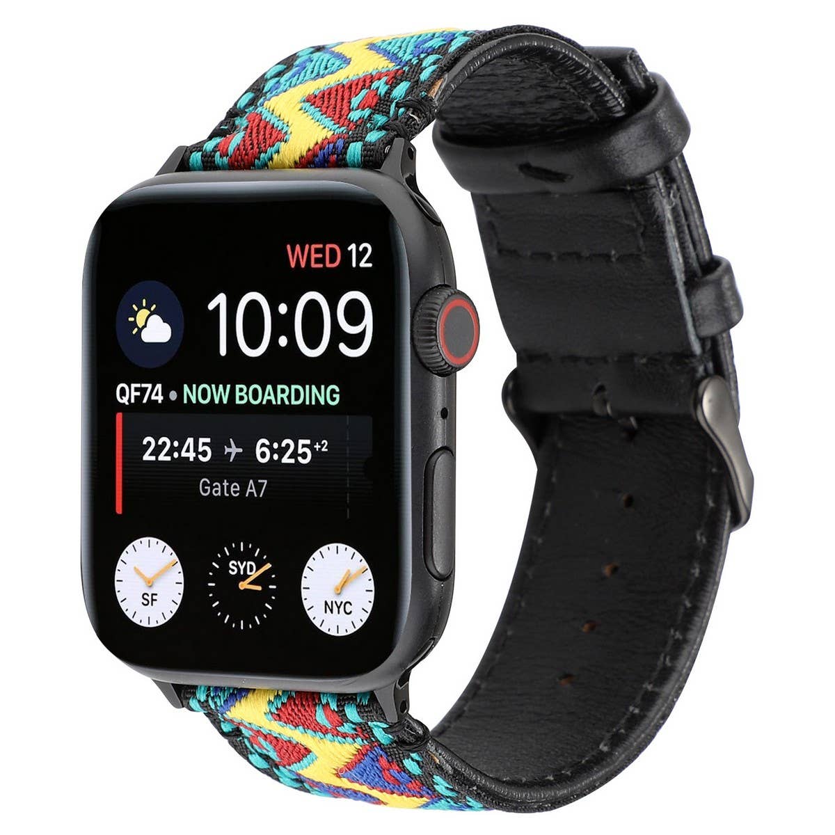APPLE WATCH/IWATCH9 ETHNIC STYLE LEATHER STRAP_CWWW0059