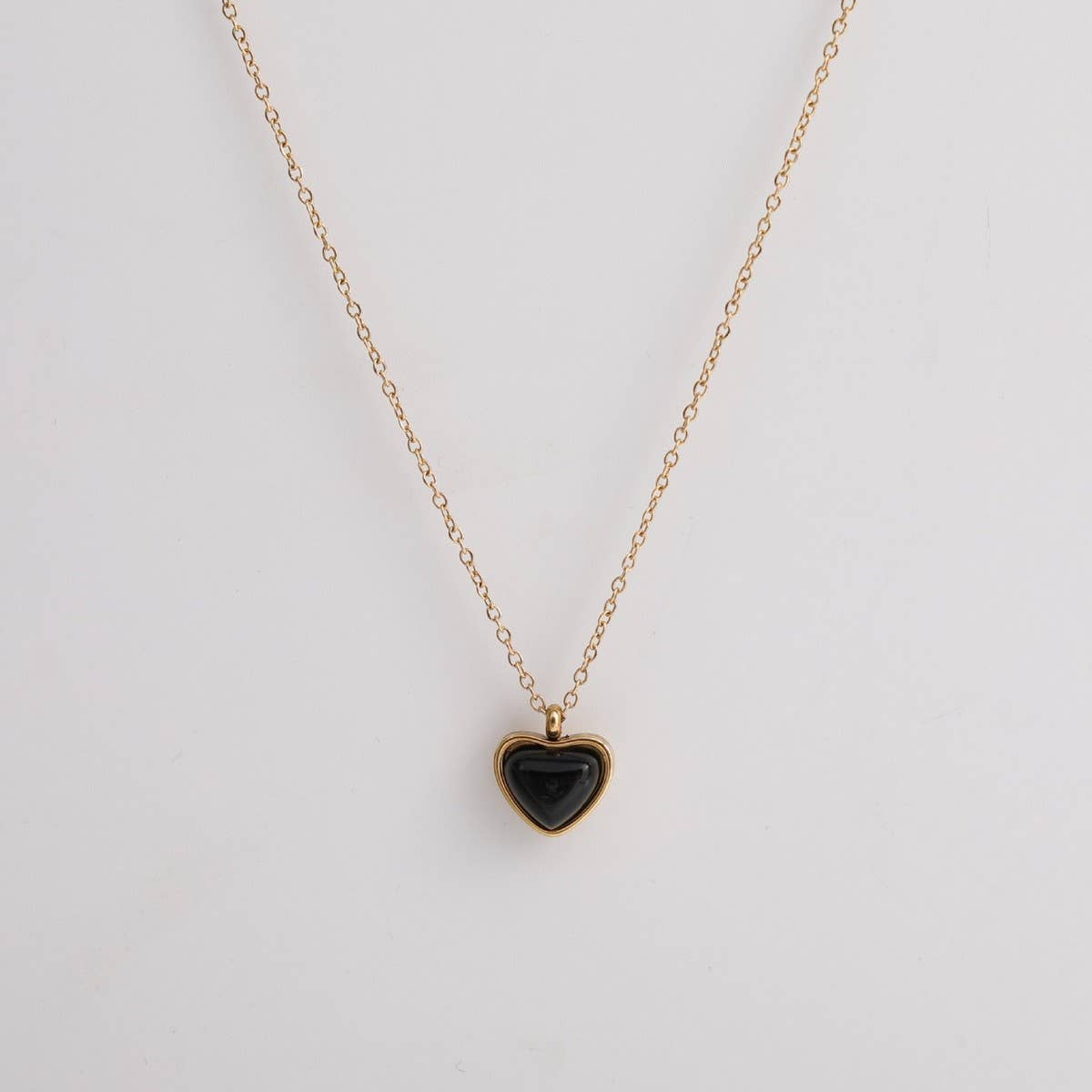 Heart Shape Natural Stone Red Agate Pendant