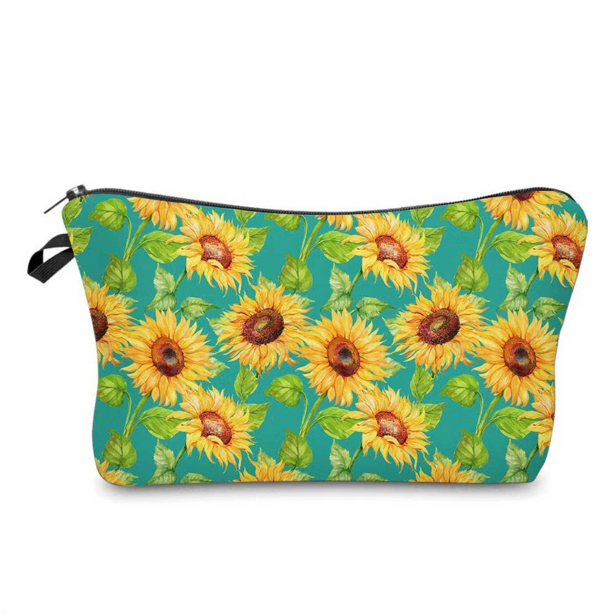 NEW PRINTED SUNFLOWER FLOWER COSMETIC BAG_CWAB2263