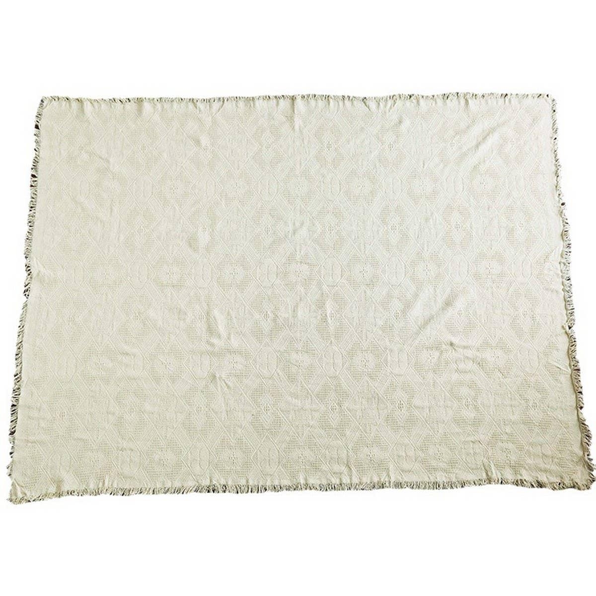 Solid Color Cotton Sofa Throw Blanket_CWMM9646