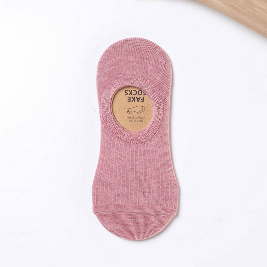 WOMEN'S SOLID COLOR SHALLOW INVISIBLE SOCKS