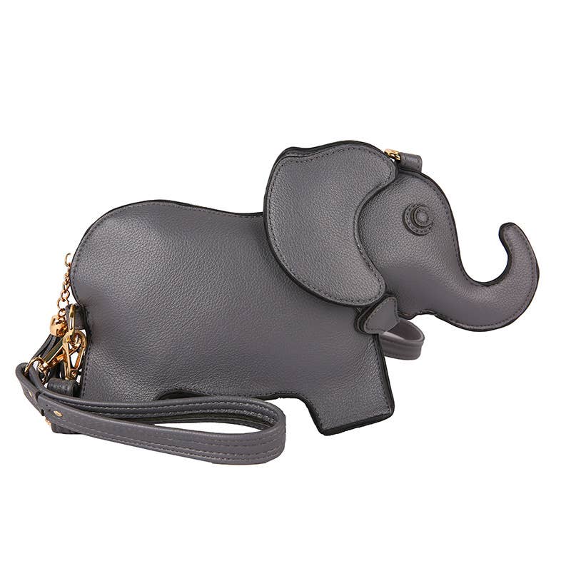 Funny elephant single-shoulder crossbody bag