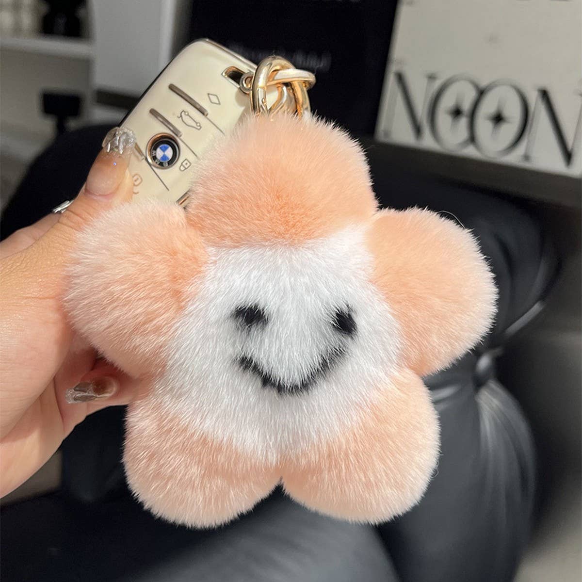 CUTE SMILING LITTLE STAR CAR KEYCHAIN BAG PENDANT