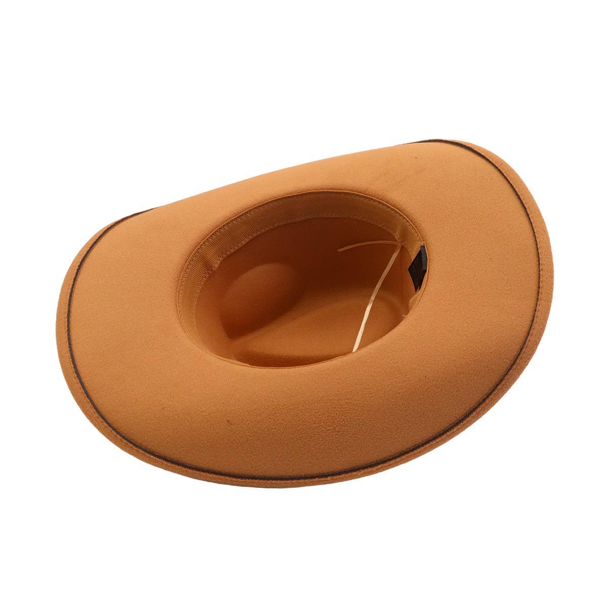 Western Ethnic  Felt Cowboy Fedora Hat_CWAH04408