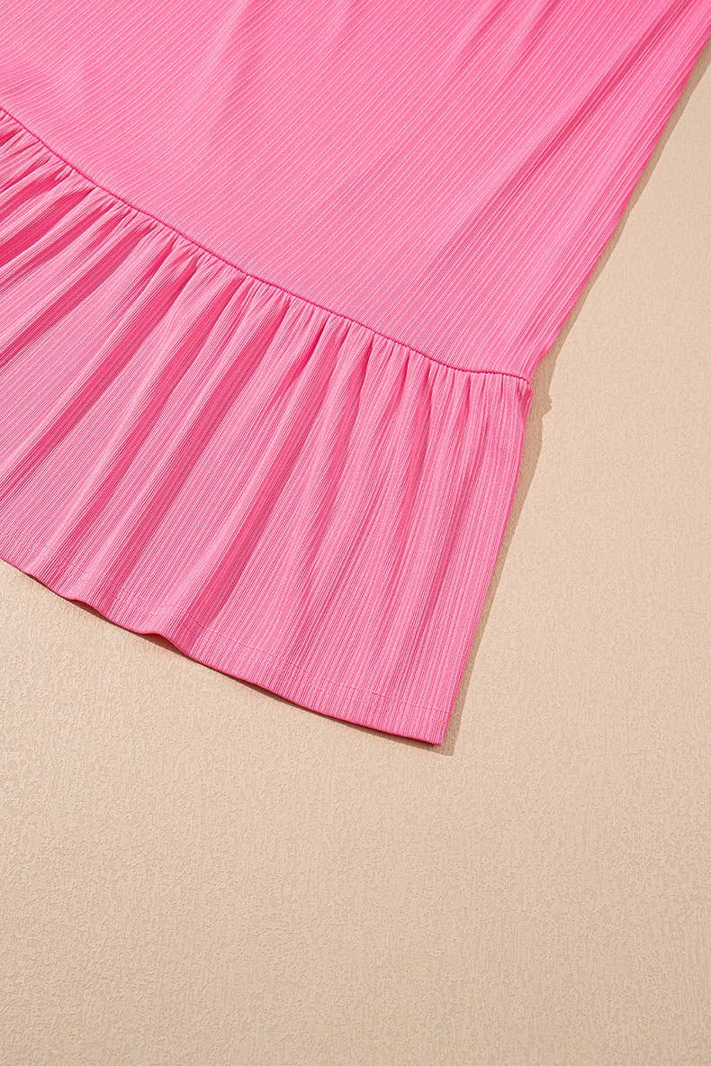 Stylish ruffled waistcoat long skirt set