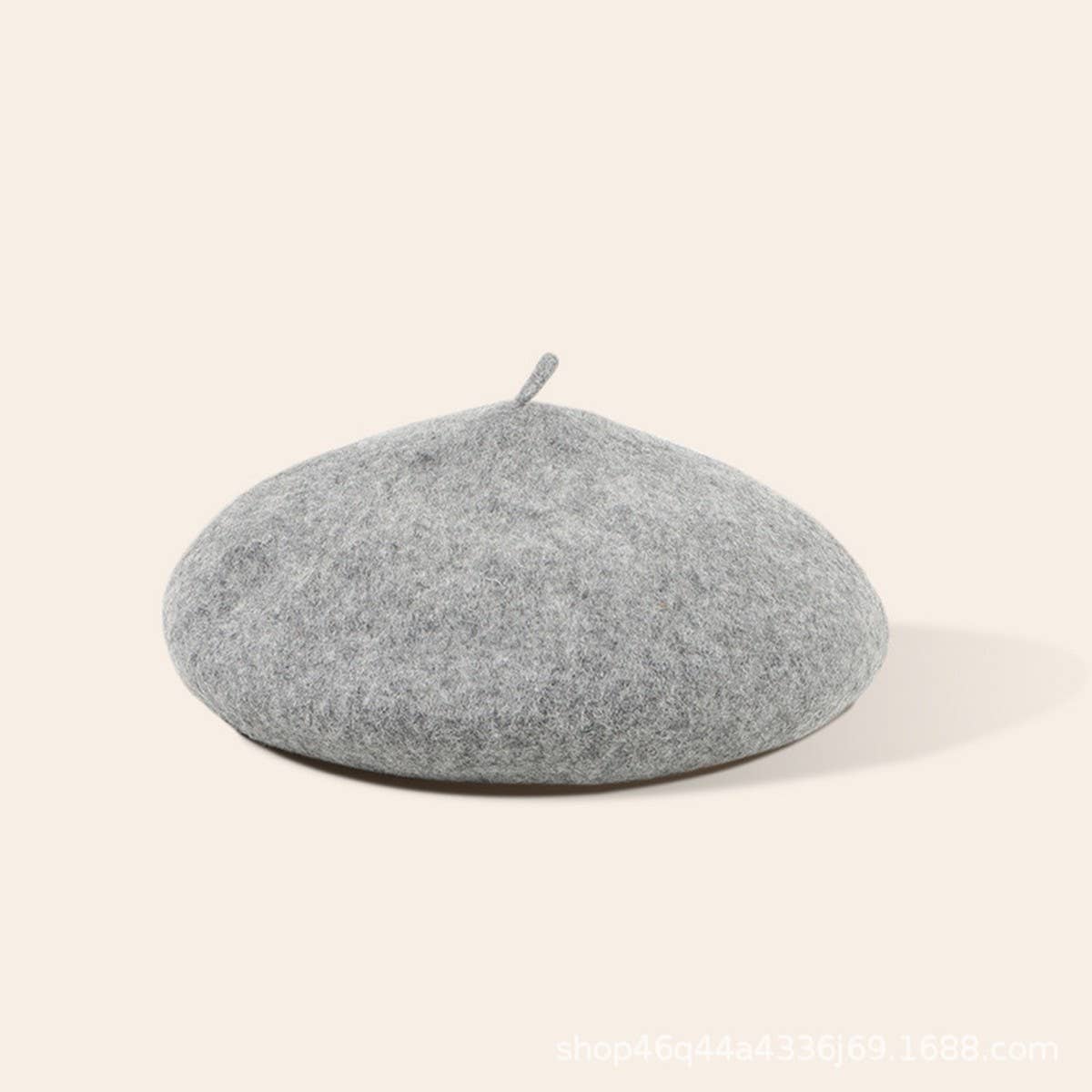 CWAH04556_GIRLS RED BERET WINTER WARM FASHION HAT