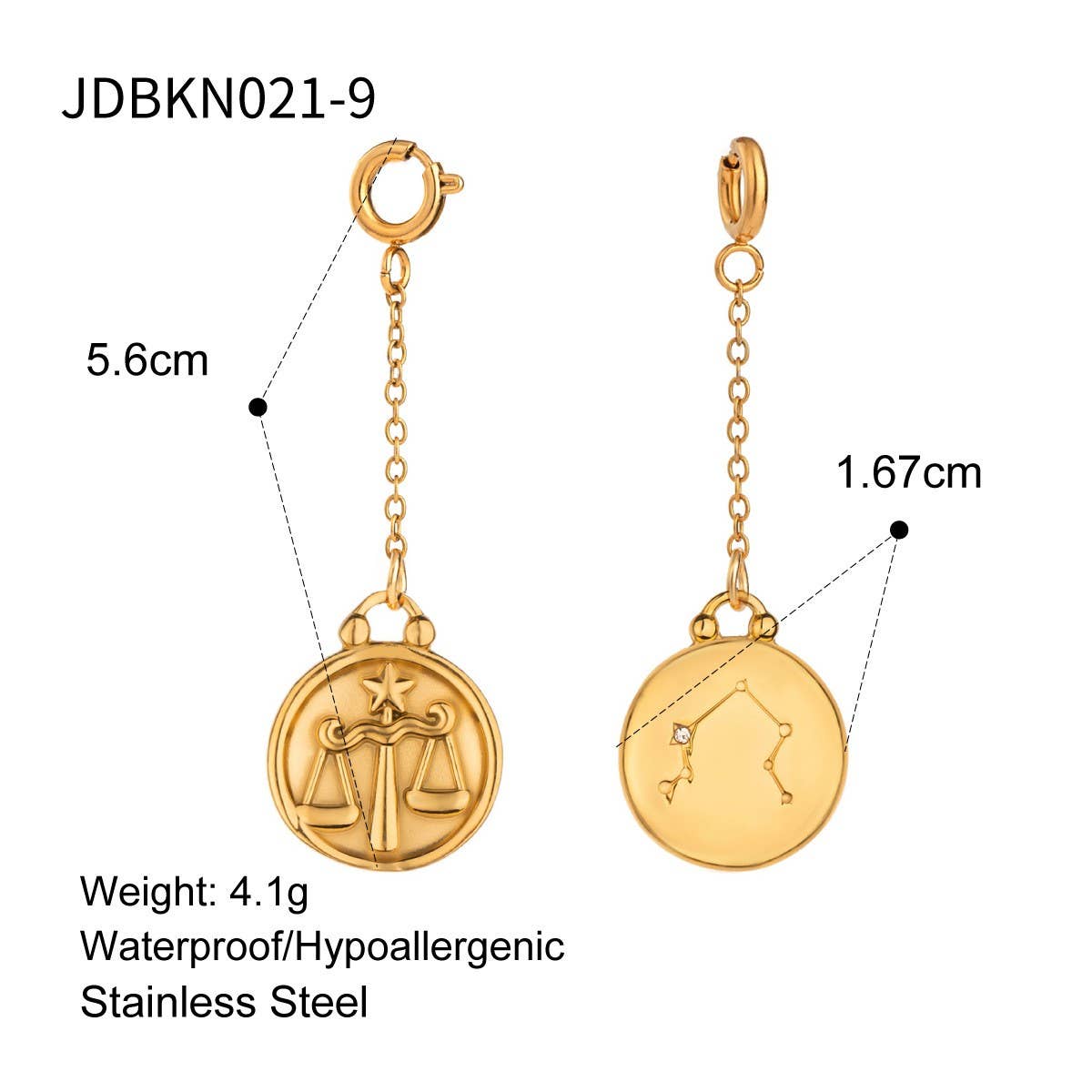 JEWELRY TWELVE CONSTELLATIONS BIKINI DIY PENDANT