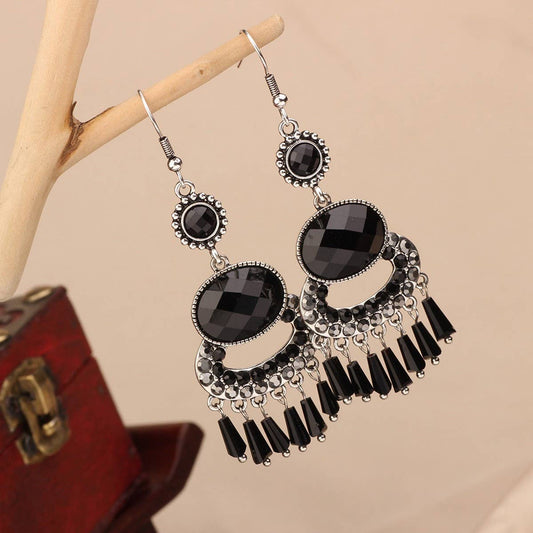 HIGH-END AND VERSATILE RETRO ETHNIC STYLE EARRINGS