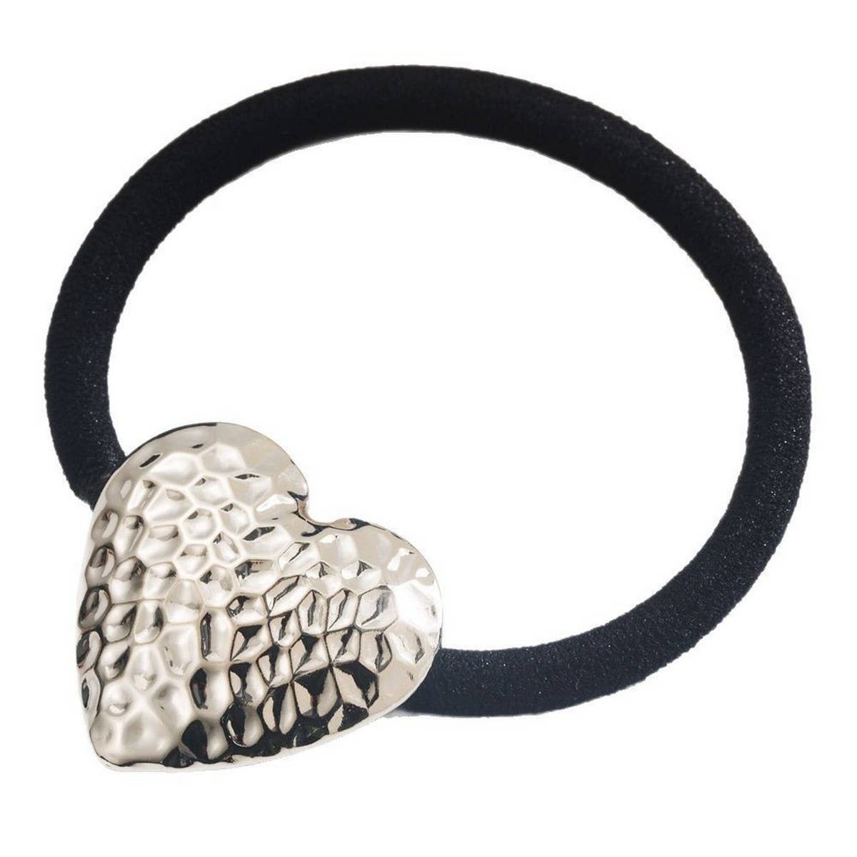 Sweetheart Metallic Elastic Hair Tie