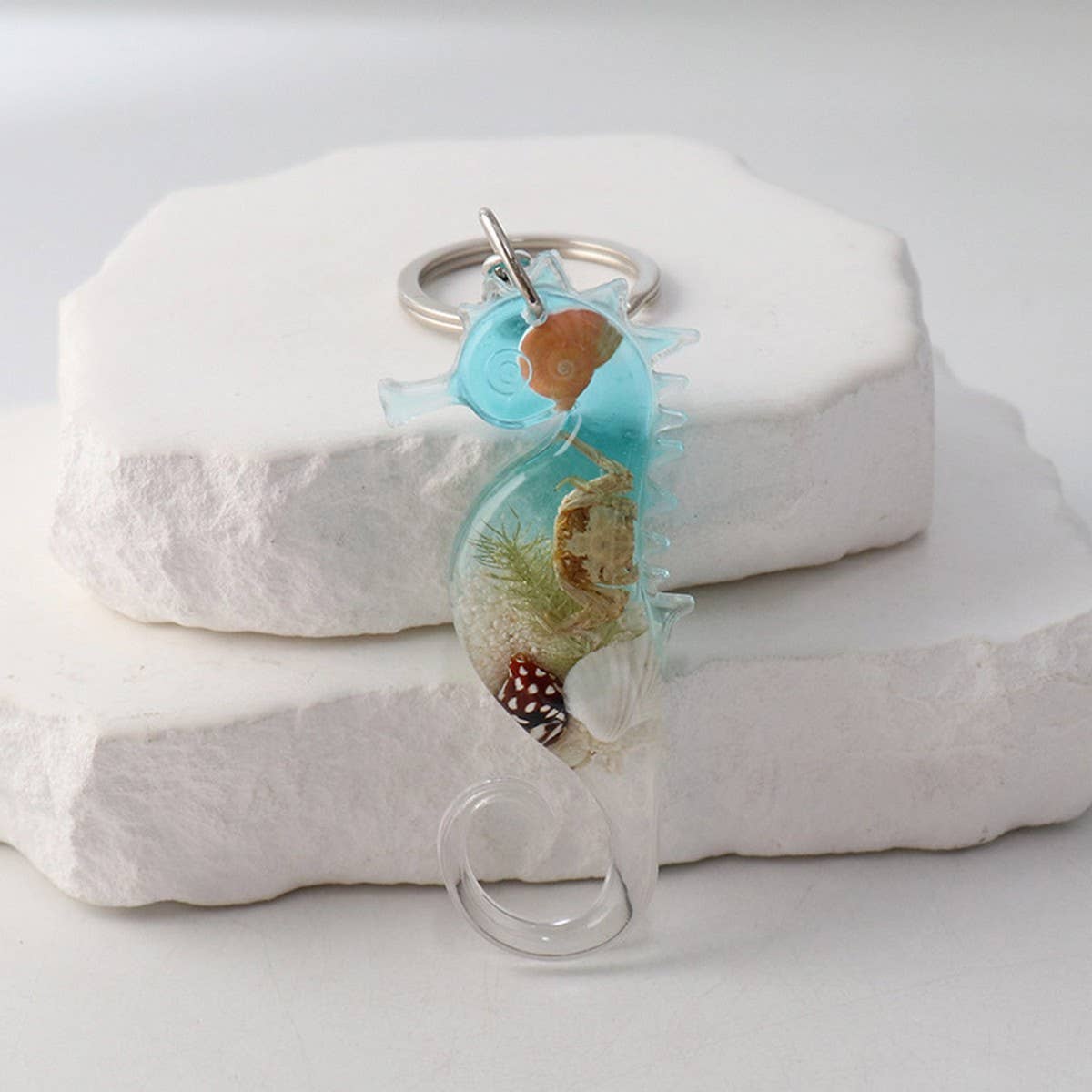 NEW CREATIVE SEAHORSE CAR KEYCHAIN PENDANT