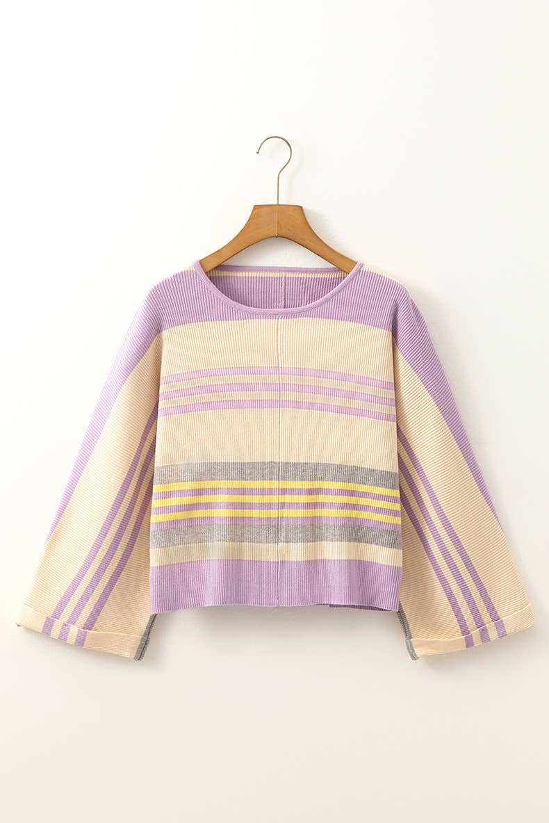 SHORT LONG-SLEEVED TURTLENECK SWEATER WITH THREAD