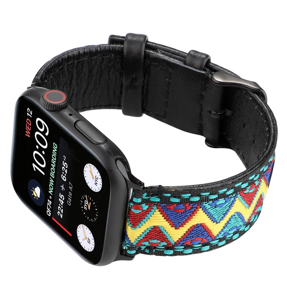 APPLE WATCH/IWATCH9 ETHNIC STYLE LEATHER STRAP_CWWW0059