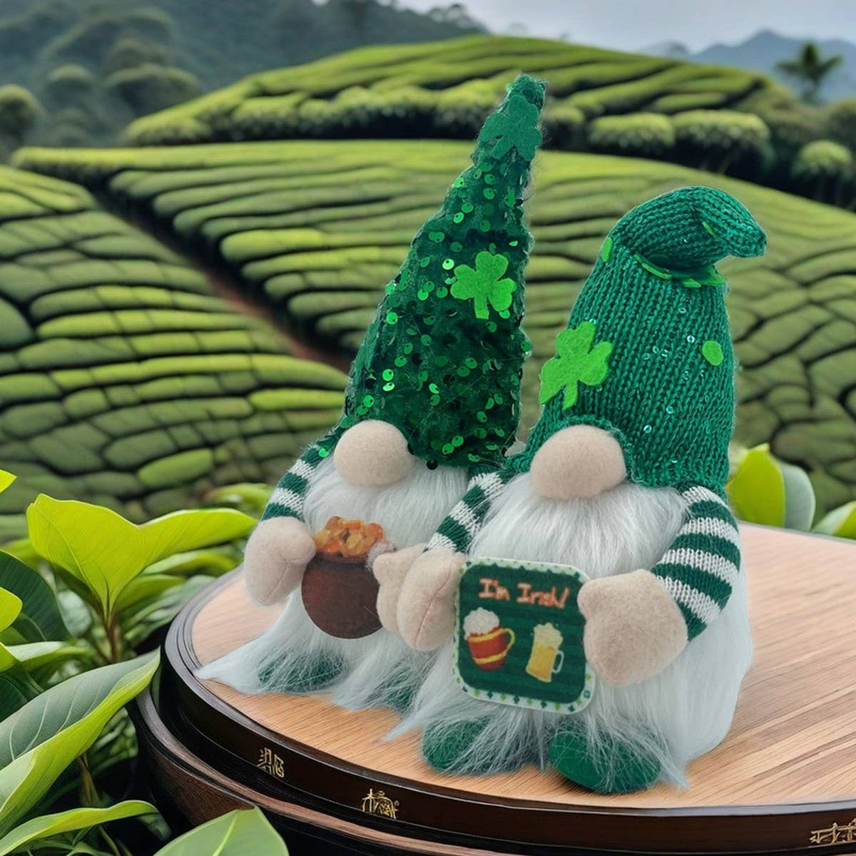 ST. PATRICK'S DAY FACELESS DOLL RUDOLPH ORNAMENT_CWMM3456