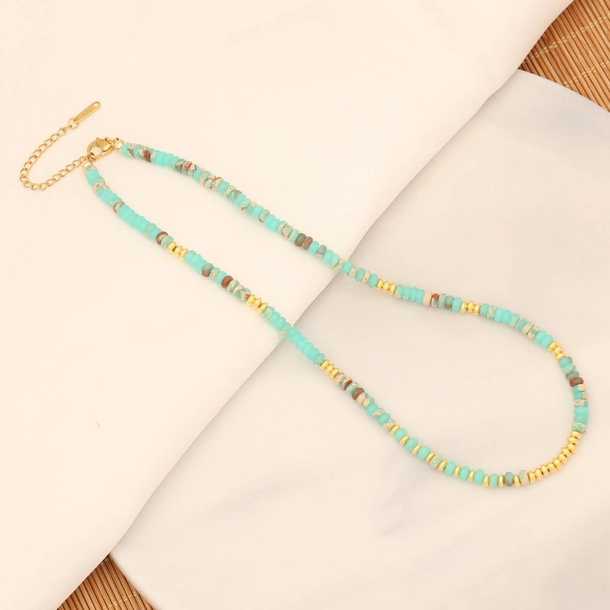 FASHION HANDMADE 18K NATURAL GEMSTONE NECKLACE_CWAJE0631