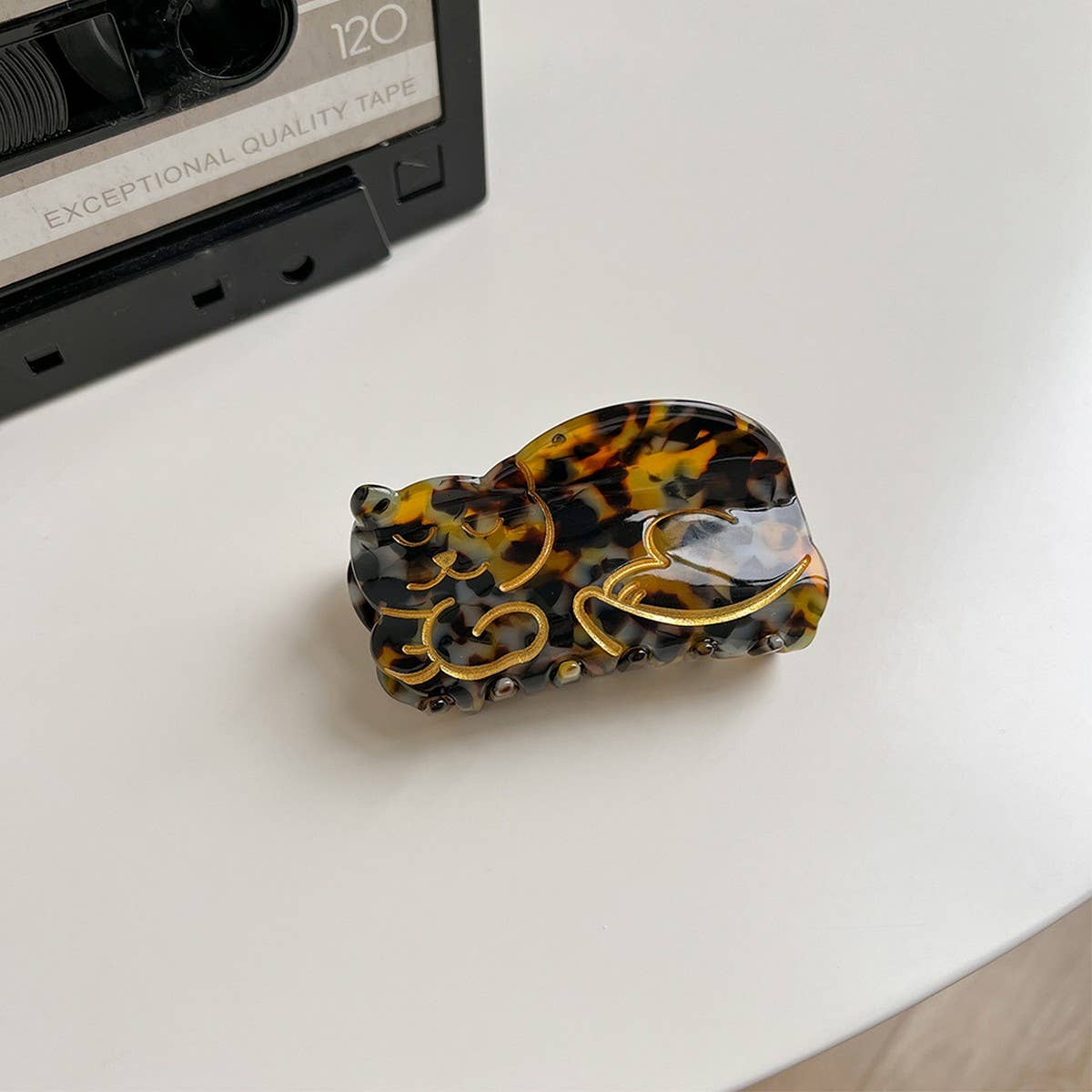 Cute Cat Acetate Hair Claw Clip for Women