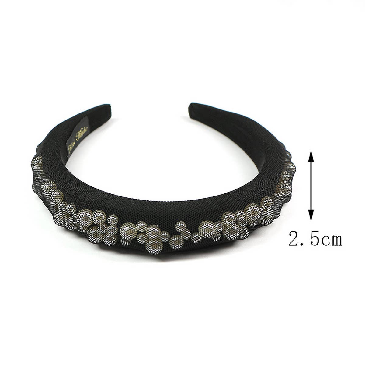 RETRO PEARL MESH HEADBAND_CWAHA0978