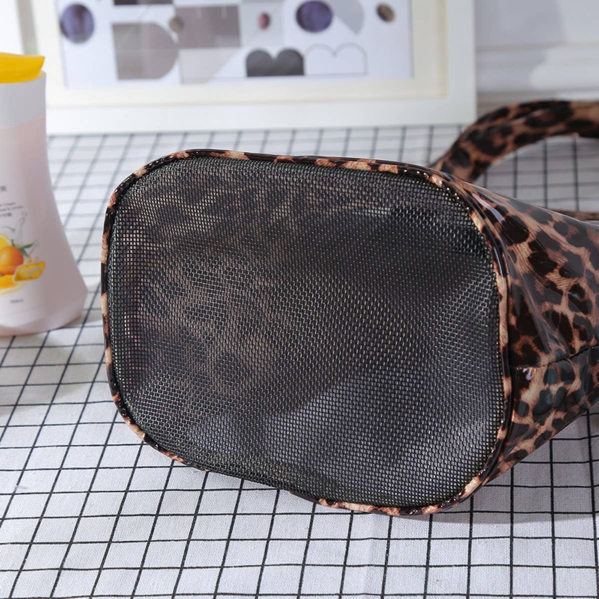 MINIMALIST LEOPARD PRINT PORTABLE STORAGE BAG_CWAB1734