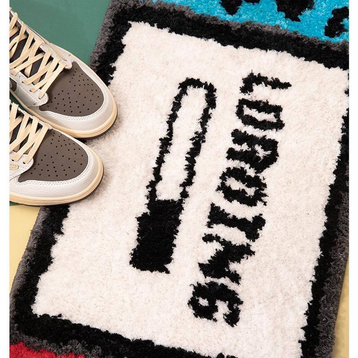 Quick-Dry Plush Bathroom Mat, Creative Gamepad Rug_CWMM7512