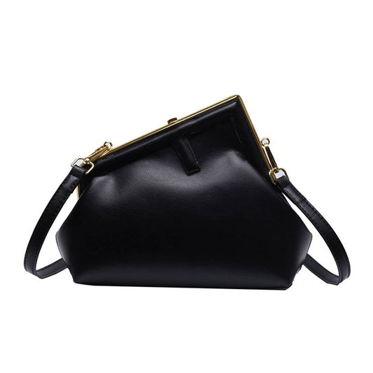 Fashionable irregular crossbody triangular bag