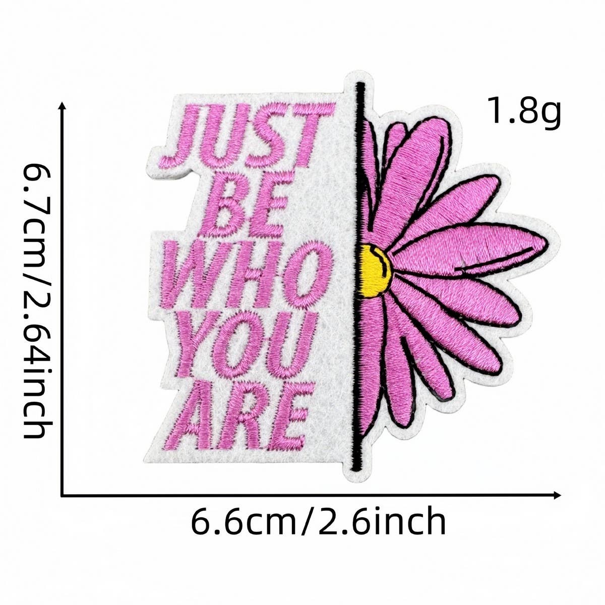 PERSONALIZED COLORFUL ENGLISH EMBROIDERY PATCH_CWMM4029