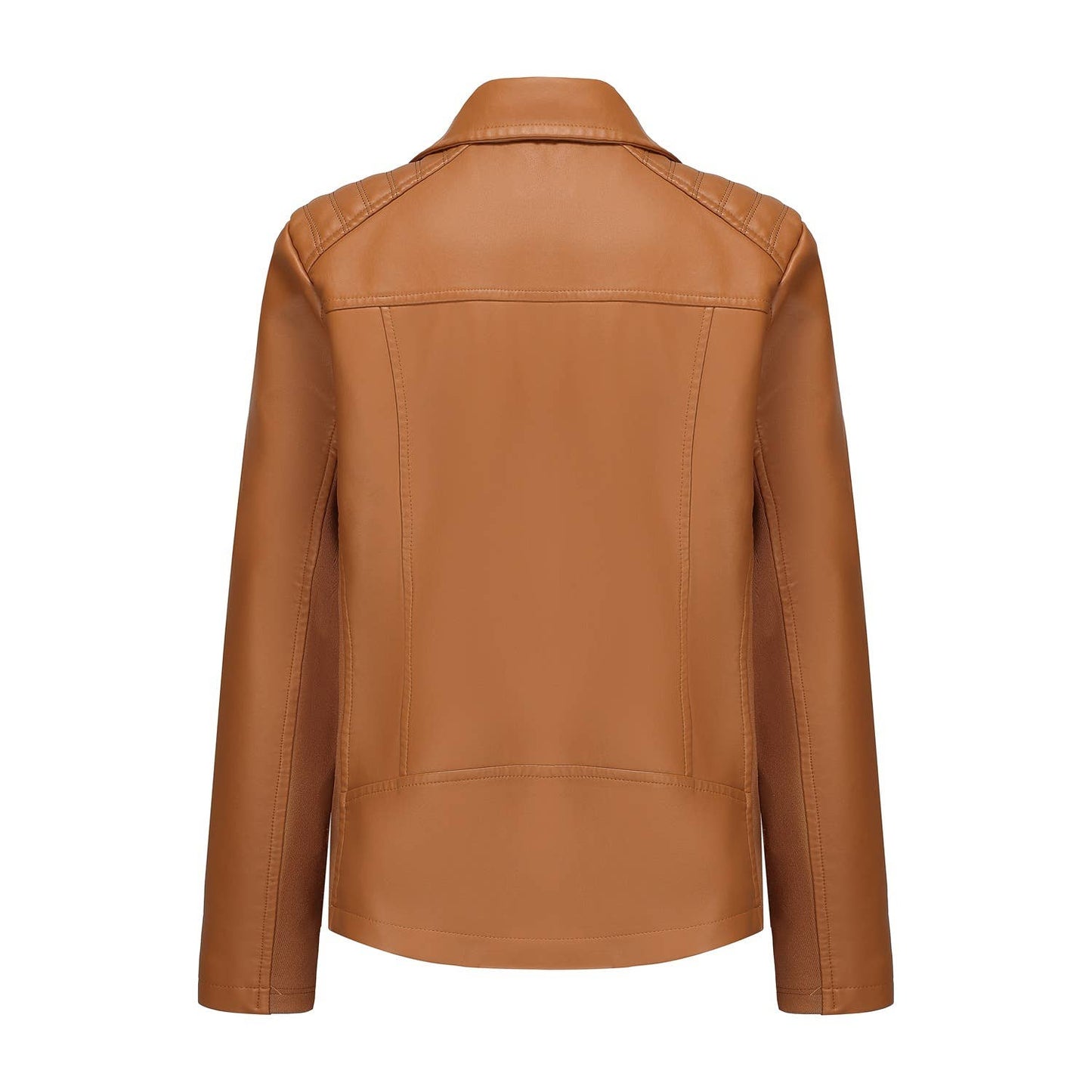 Short jacket knitted patchwork stretch coat