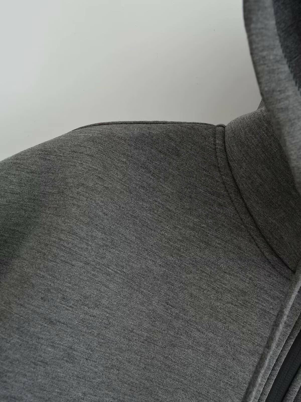 Asymmetrical casual solid-color loose hoodie