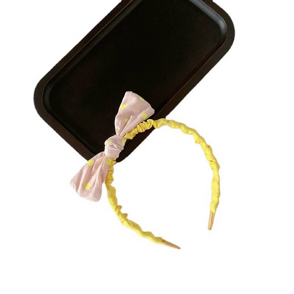 CHILDREN'S POLKA DOT BOW HEADBAND