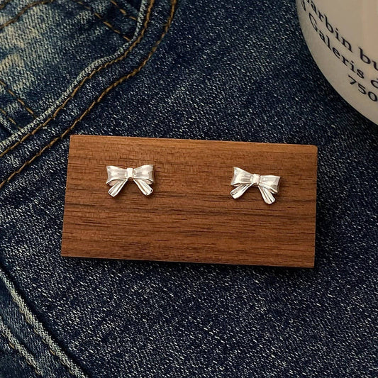 EXQUISITE AND FASHIONABLE METAL BOW EARRINGS_CWAJE2994