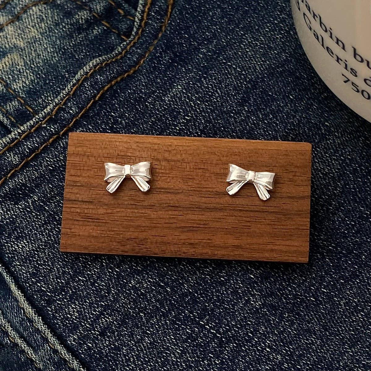 EXQUISITE AND FASHIONABLE METAL BOW EARRINGS_CWAJE2994