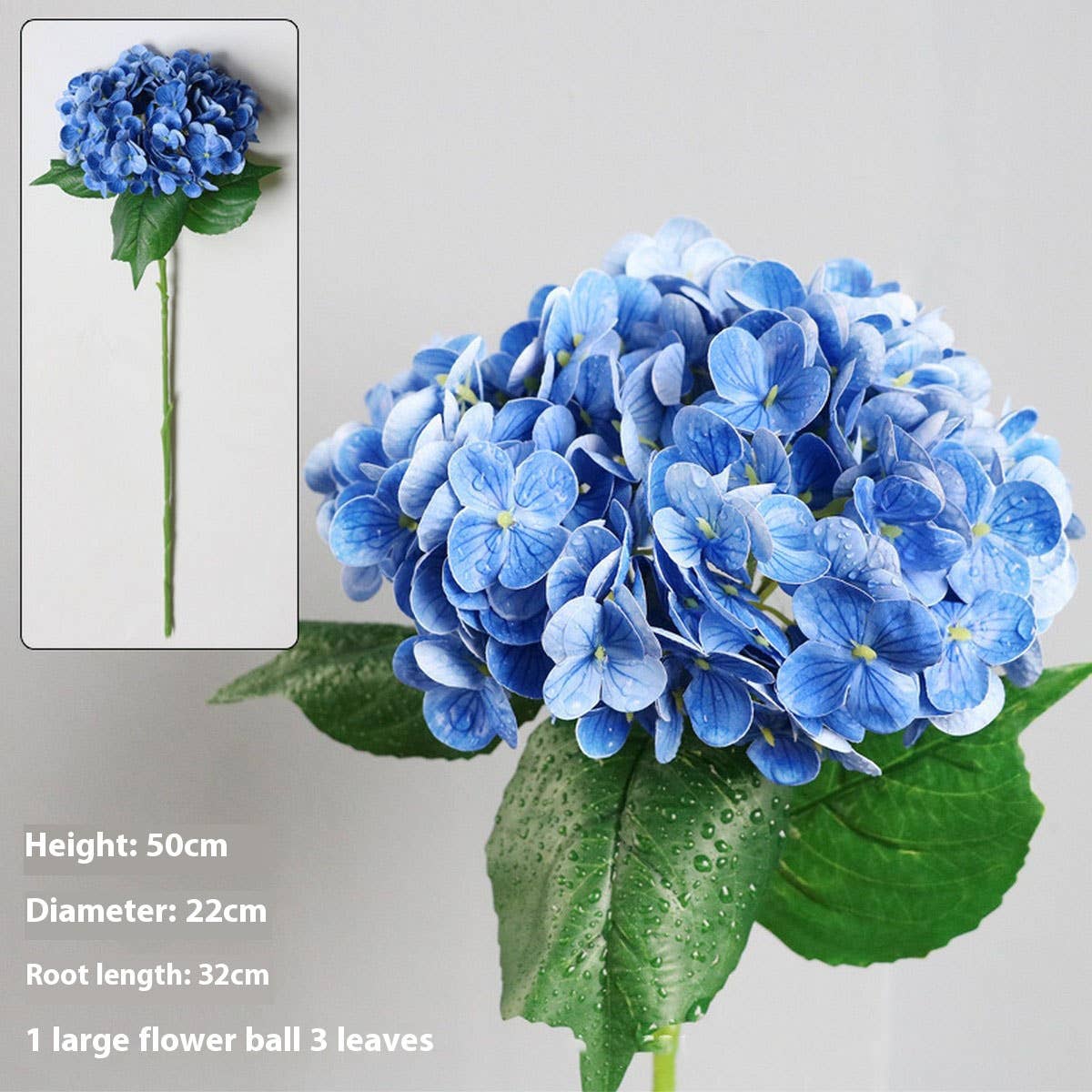 3D Touch Artificial Hydrangea Hotel Wedding Decor_CWMM6463