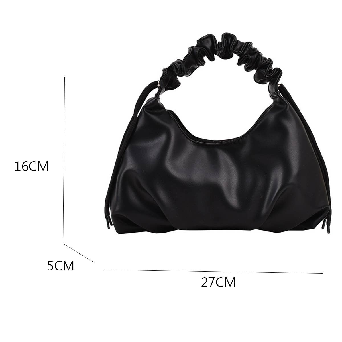 CASUAL PLEATED CLOUD BAG SHOULDER BAG_CWAB1585