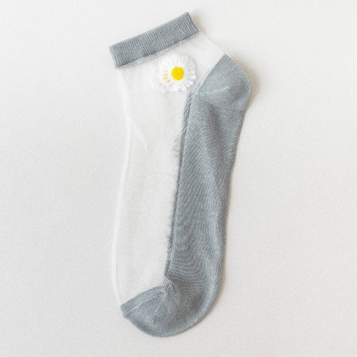 SUMMER WOMEN'S BREATHABLE PRINT SHEER SOCKS