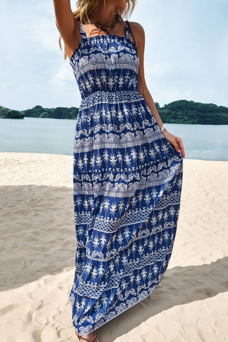 CWDMD4681_SUMMER SUSPENDER TUBE TOP HIGH WAIST DRESS