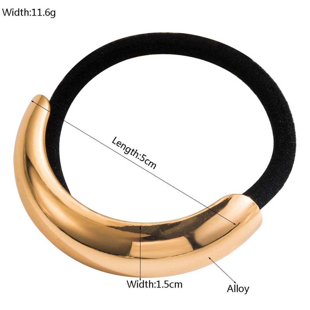 Minimalist Metal Cross Hair Tie for Ponytails