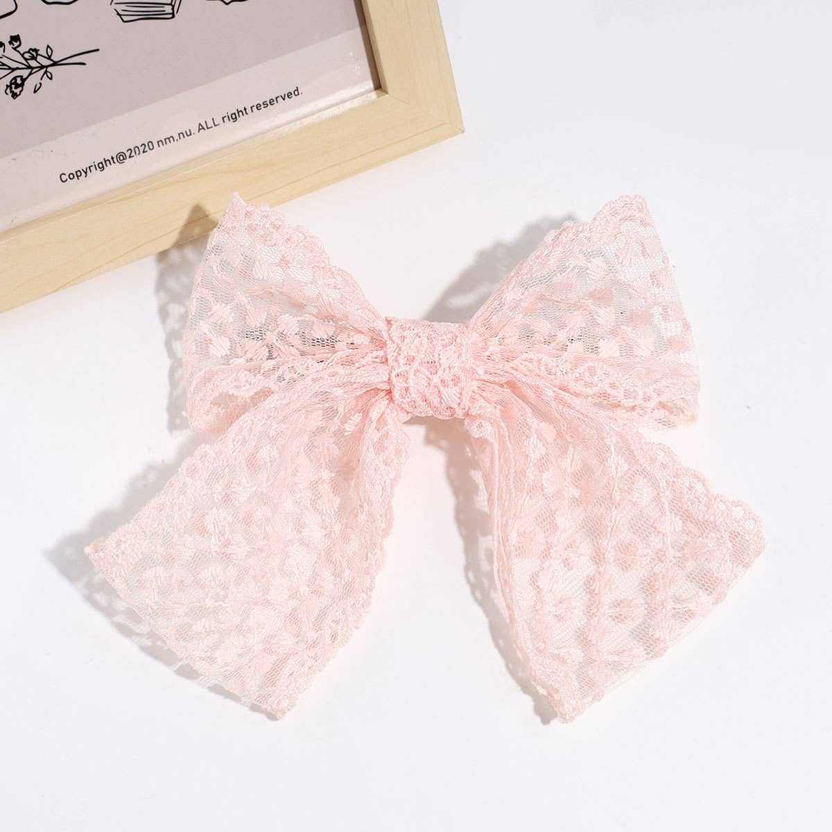 Lace Bow Spring Hair Clip, Sweet Elegant Style