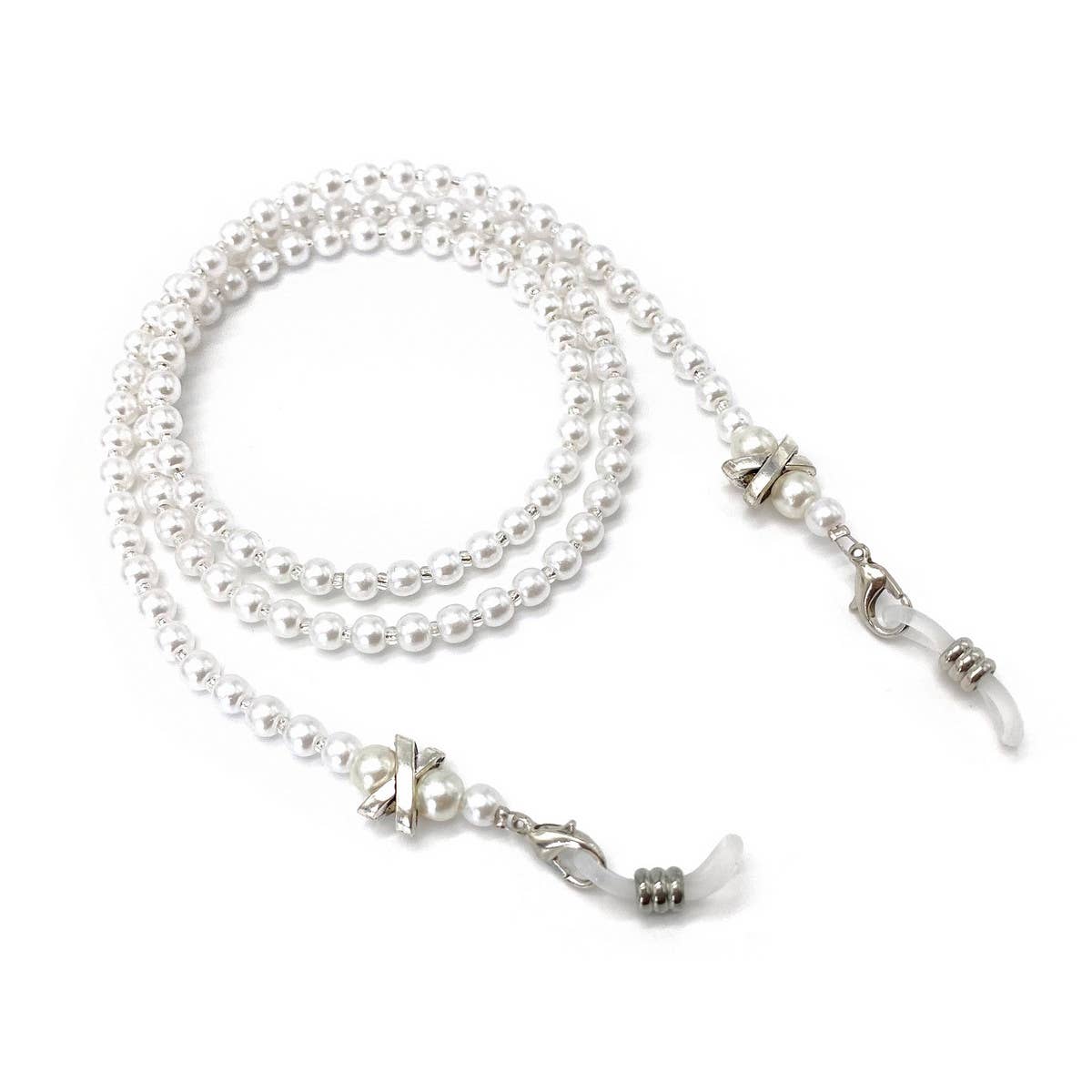 X PEARL BEADED GLASSES LANYARD_CWMM1156
