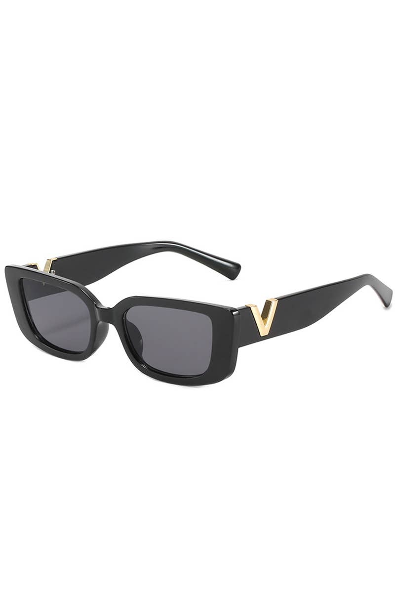 WIDE FRAME CAT EYE FASHION SUNGLASSES