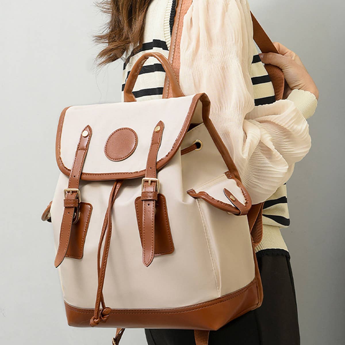 OXFORD FABRIC TRAVEL STUDENT SCHOOL BACKPACK _CWAB0756