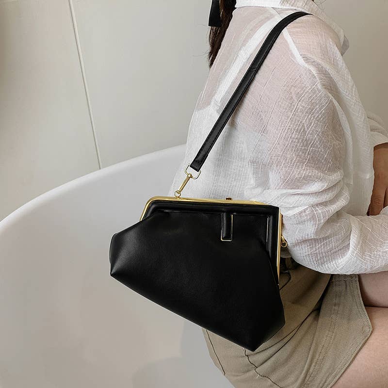 Fashionable irregular crossbody triangular bag