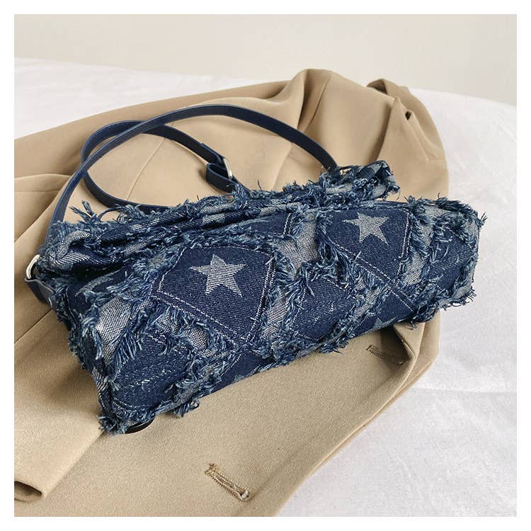 Fashionable diamond-shaped crossbody square bag