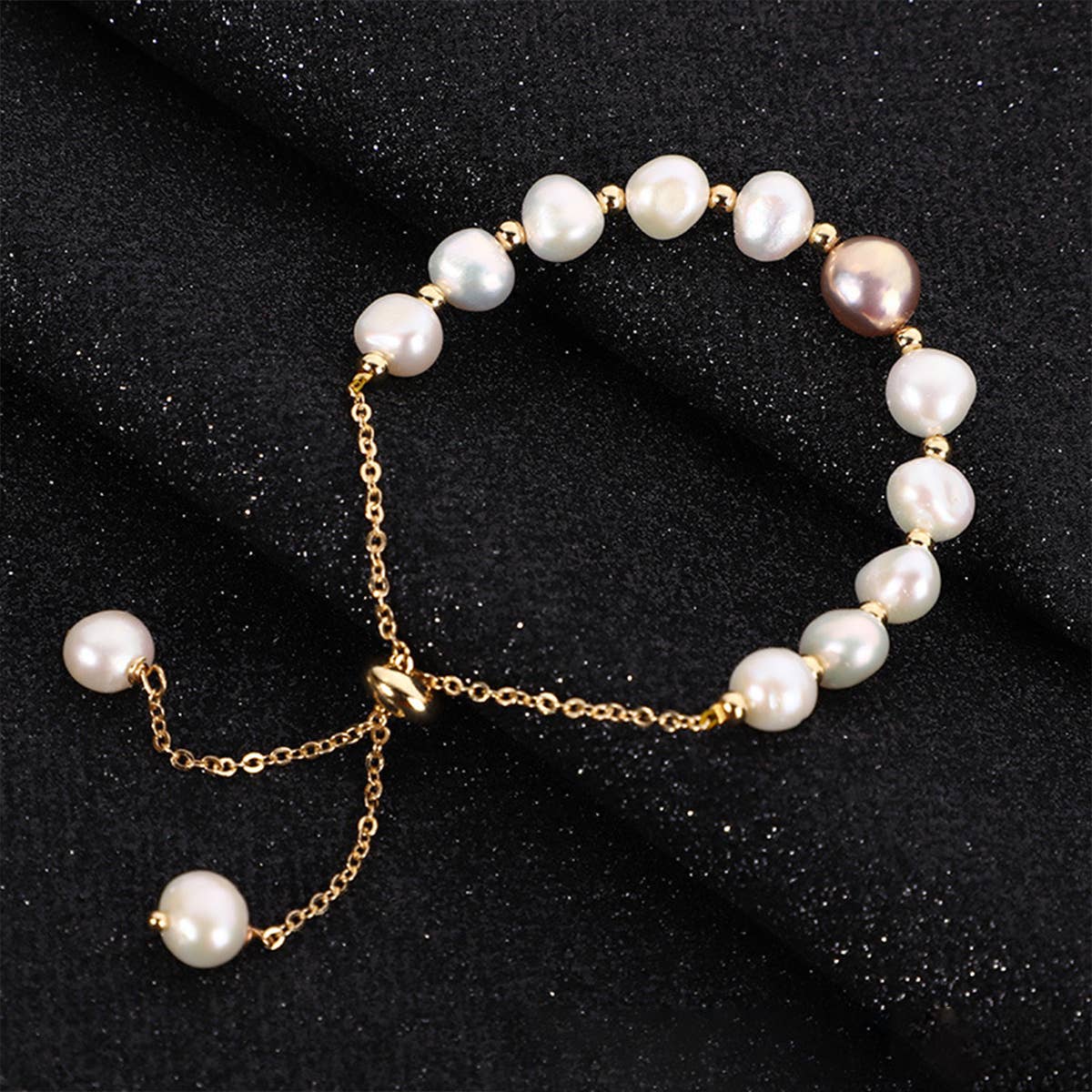 SIMPLE BAROQUE PEARL BRACELET