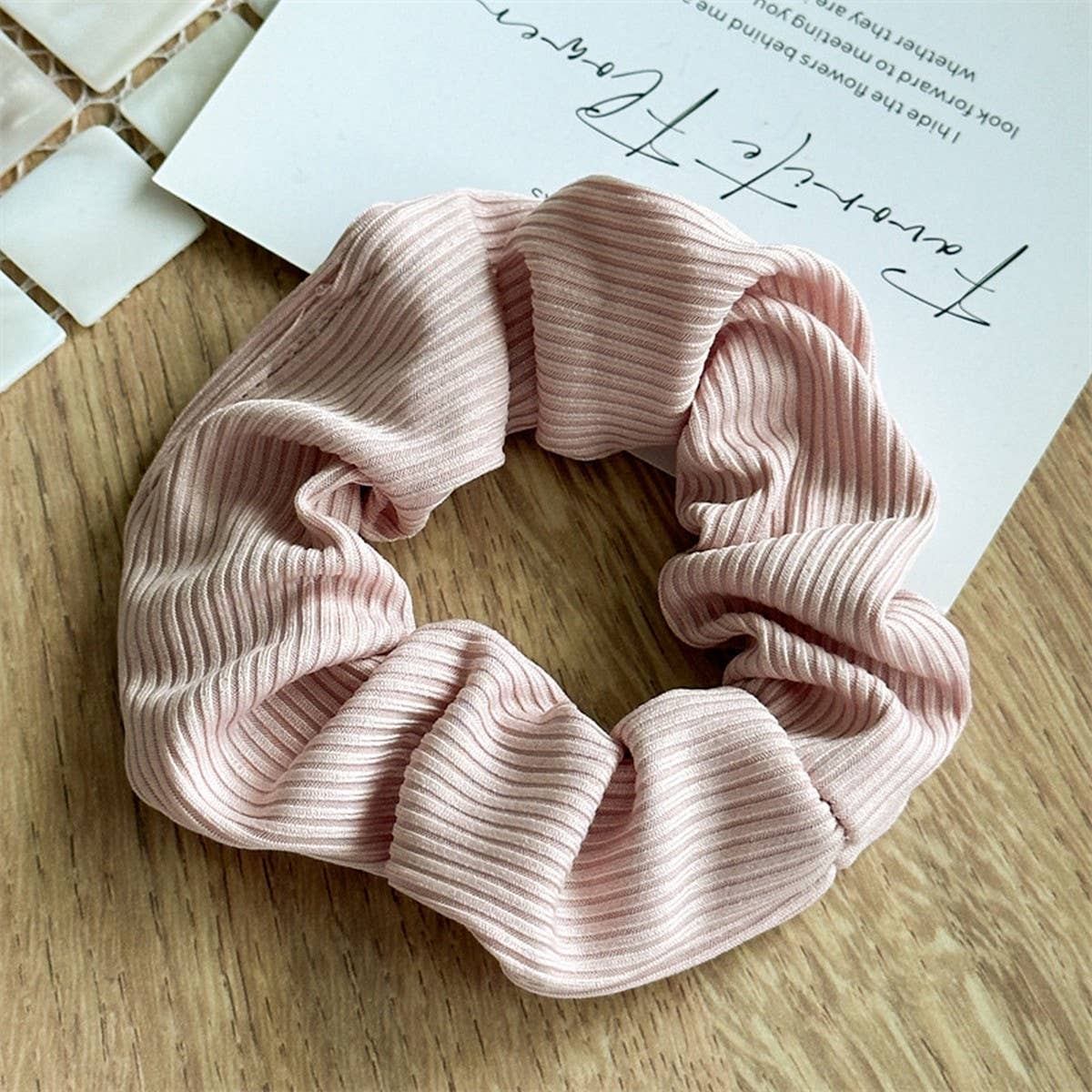 MORANDI COLOR STRIPED SIMPLE HAIR BAND
