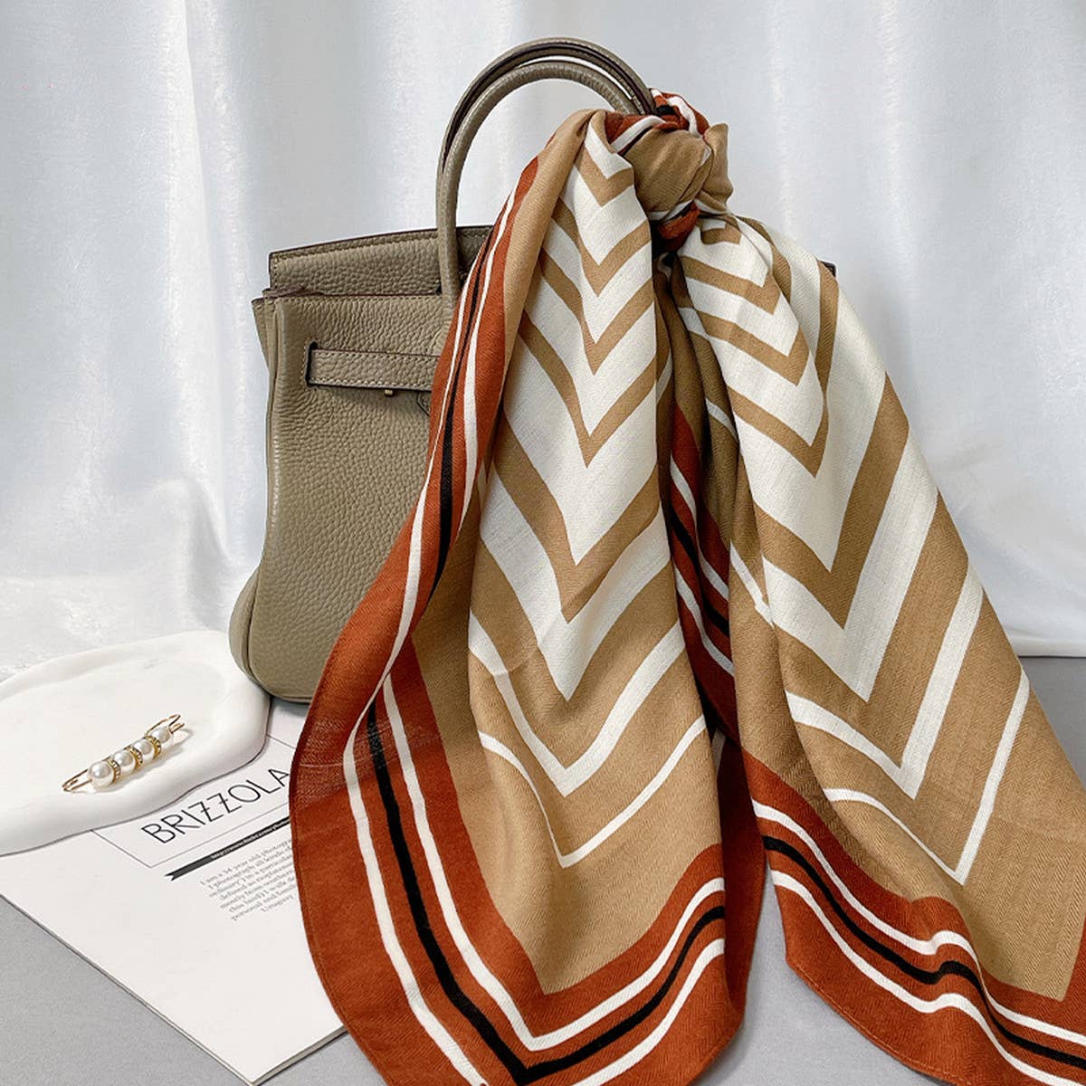 Velvet Scarf - Elegant Faux Wool Fall/Winter Shawl