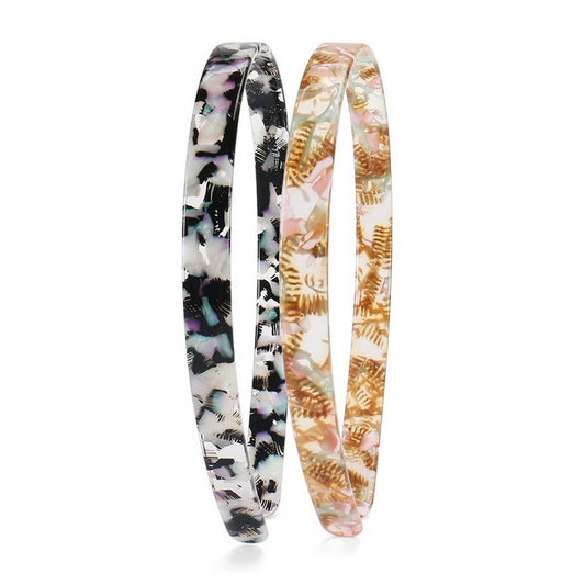 SIMPLE ACETATE TEXTURED HEADBAND HAIRPIN