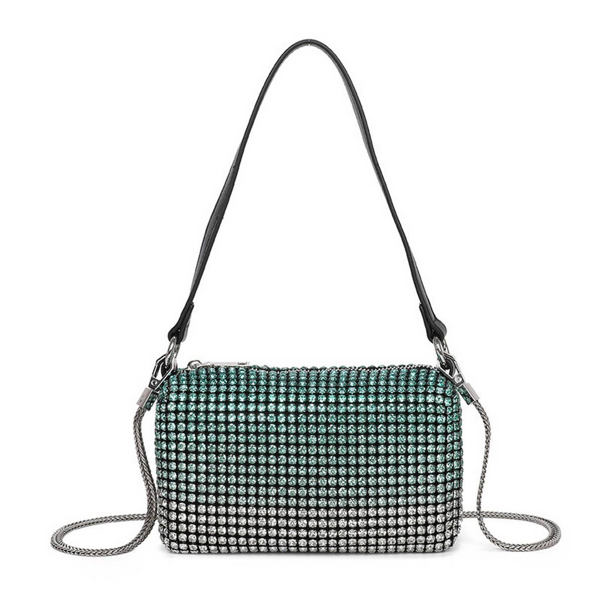 FASHION SMALL SQUARE RHINESTONE EVENING BAG_CWAB3581